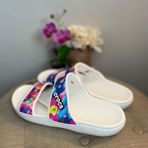 Crocs Solarized Multicolor Sandals - Size 10 - Picture 8 of 11